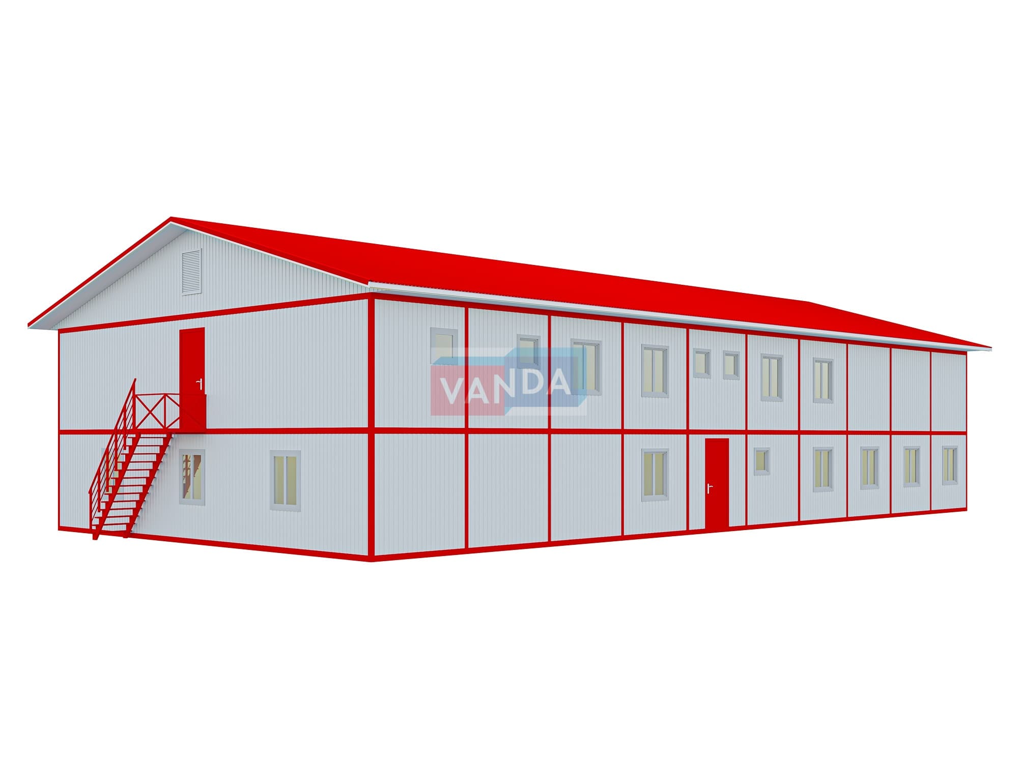 ПРОЕКТ МОДУЛЬНОГО АДМИНИСТРАТИВНО – БЫТОВОГО КОМПЛЕКСА 12.0x24.0 Панели МДФ